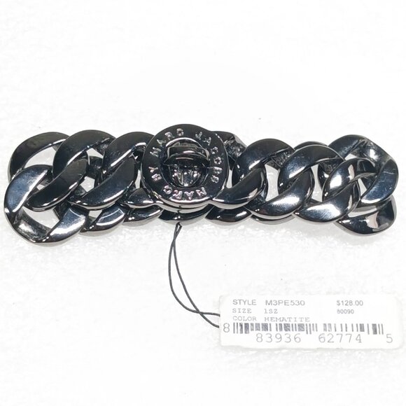 Marc by Marc Jacobs Black Chunky Chain Bracelet 7" 9.2g NWT - Picture 1 of 12